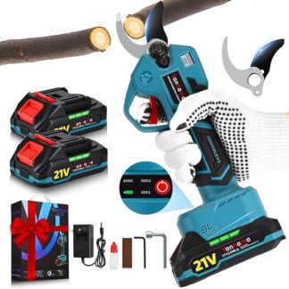 Yanhama 50mm Electric Pruning Shears with 2 Batteries | SK5 Blade