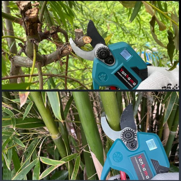 Yanhama 50mm Electric Pruning Shears with 2 Batteries | SK5 Blade